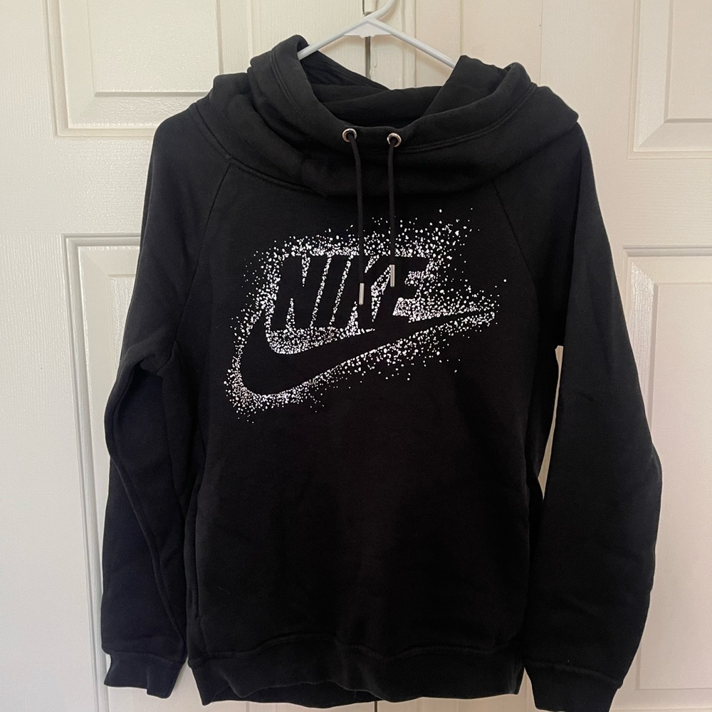 Nike sparkle cowl neck hoodie